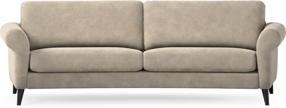 Bridge - 3-sits soffa svängd - Beige