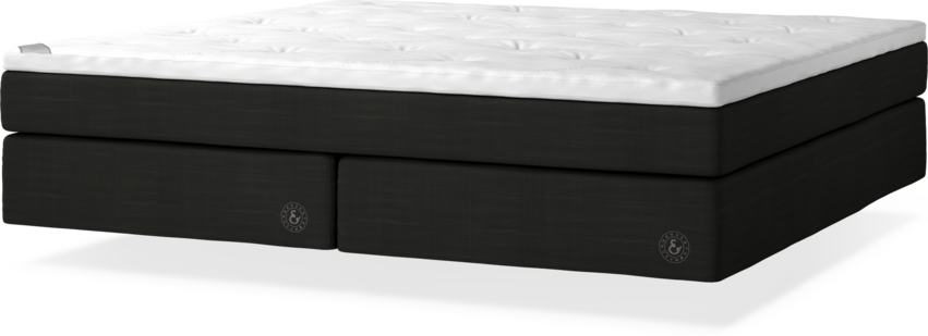 Cape Farewell - Kontinentalsäng, dubbelsäng med svävande utseende - Grå