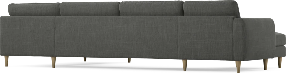 Bridge - 3-sits soffa med schäslong vänster och divan höger - Grå