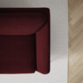 Madison Lux - 3-sits soffa med divan höger - Röd