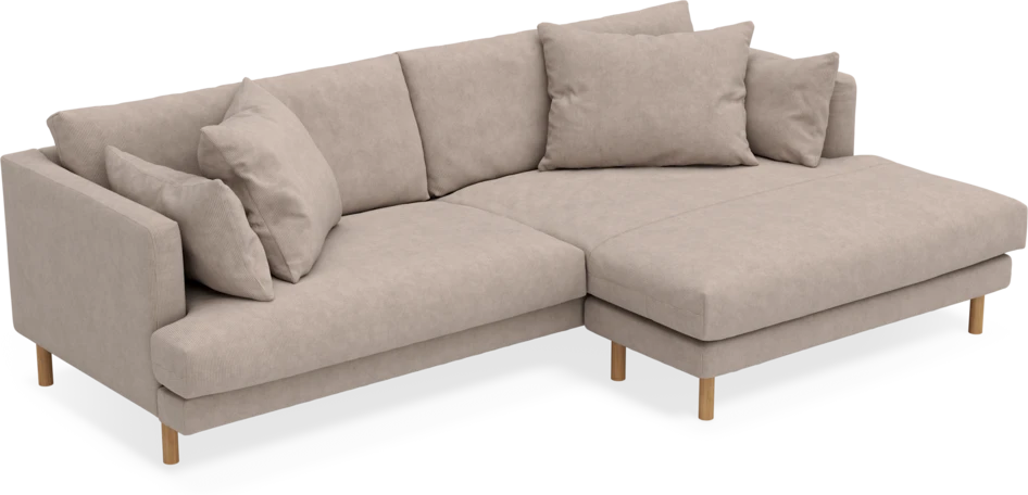 Harper - 4-sits med schäslong XL höger - Beige