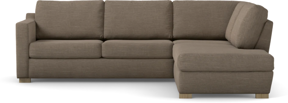 Friday - 2,5-sits soffa med divan höger - Brun