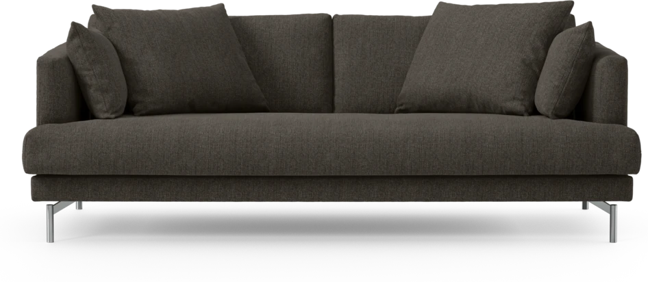 Harper - 3-sits soffa, hel dyna - Brun