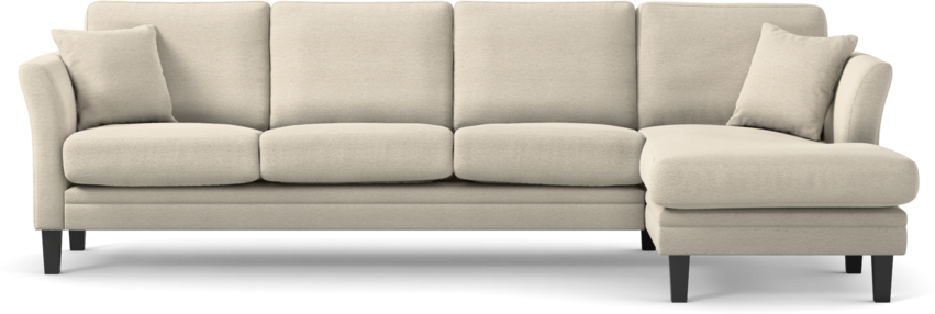 Eden - 3-sits soffa med schäslong - Beige