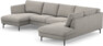 Madison Lux - 2-sits soffa med schäslong vänster och divan höger - Grå