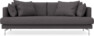 Harper - 3-sits soffa, hel dyna - Grå