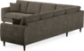Eden - Hörnsoffa, 3+3-sits - Brun