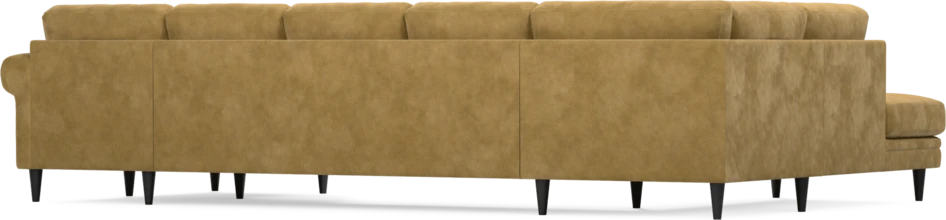 Eden - 3-sits soffa med divan vänster och schäslong höger - Gul