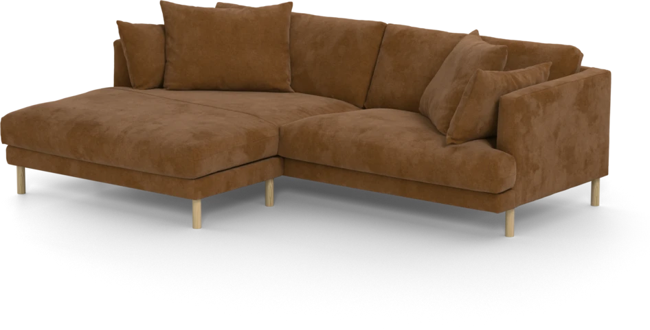 Harper - 4-sits med schäslong XL vänster - Orange