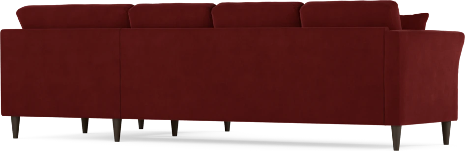 Eden - Hörnsoffa, 3+1-sits - Röd