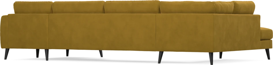 Bridge - 3-sits soffa med divan vänster och schäslong höger - Gul