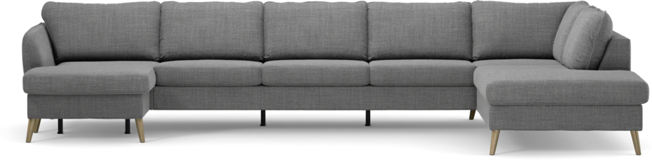 County - 4-sits soffa med schäslong vänster och divan höger - Grå