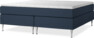New York - Kontinentalsäng, dubbelsängmed bäddmadrass och sängben - Blå