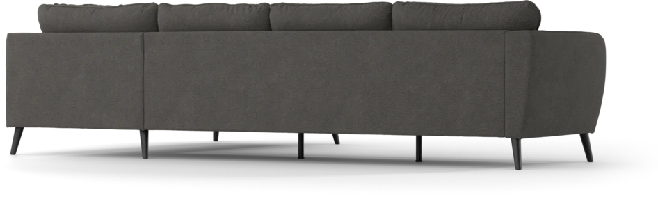 County - 3-sits soffa med divan höger - Brun