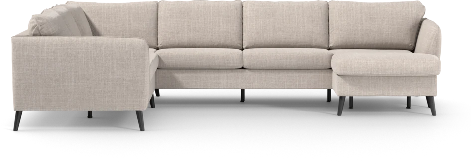 County - Hörnsoffa, 2+3-sits med schäslong höger - Beige