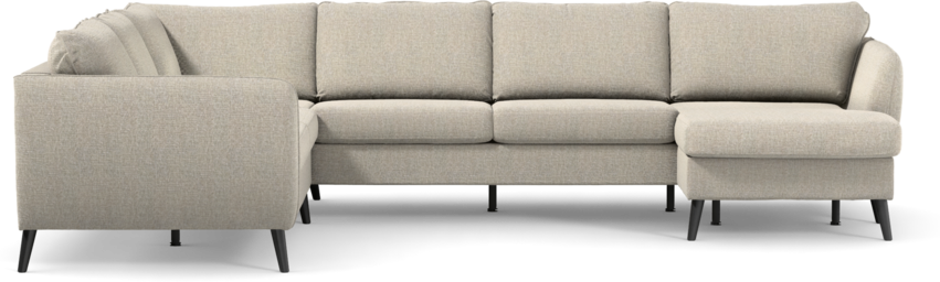 County - Hörnsoffa, 2+3-sits med schäslong höger - Beige