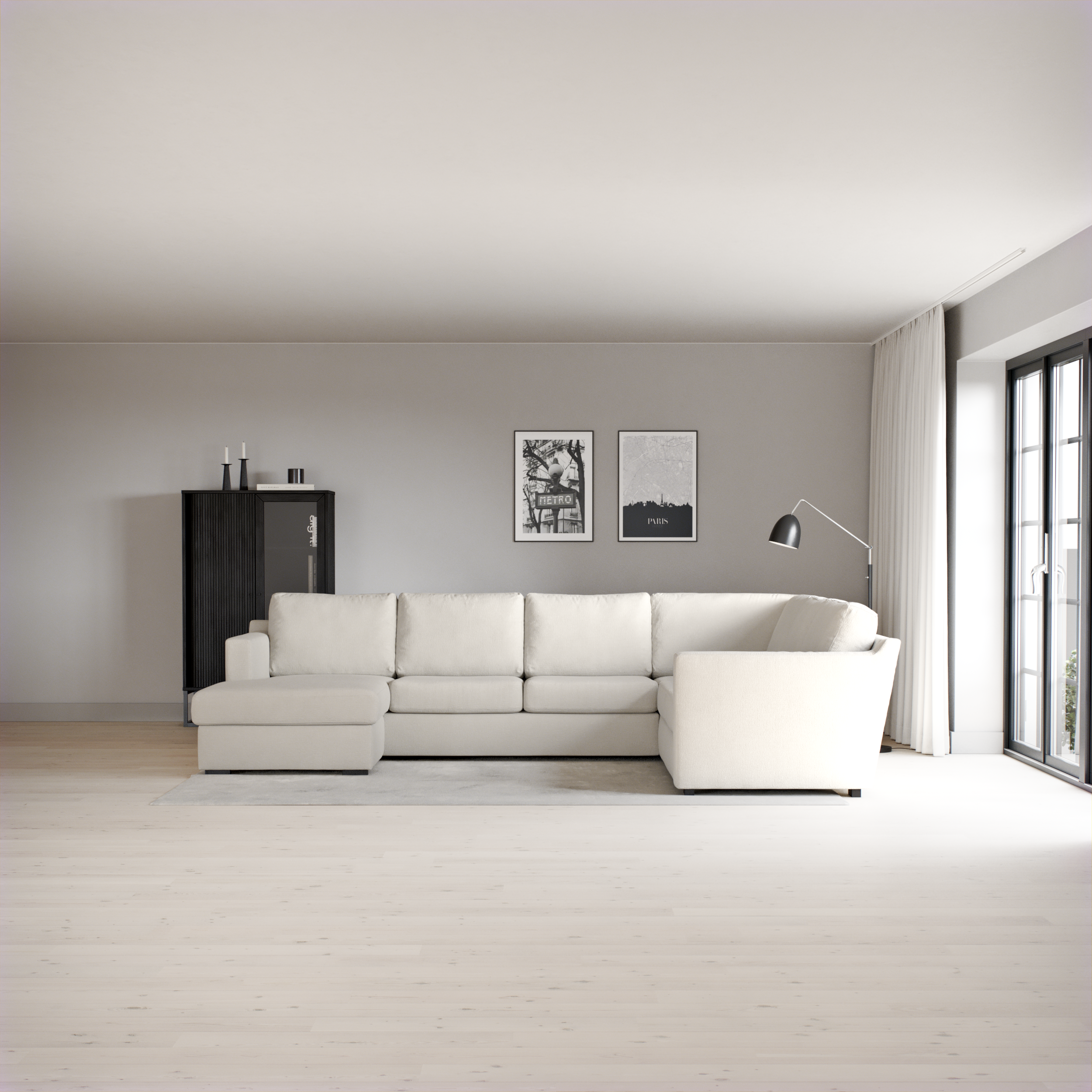 Friday - Hörnsoffa, 3+2-sits med schäslong vänster - inspiration