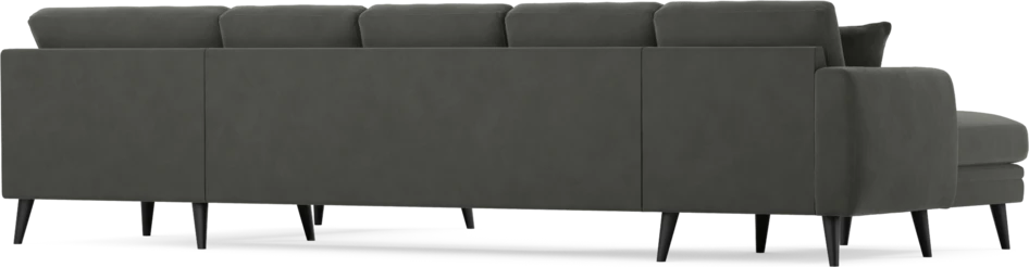 Eden - 3-sits soffa med schäslong vänster och divan höger - Grå
