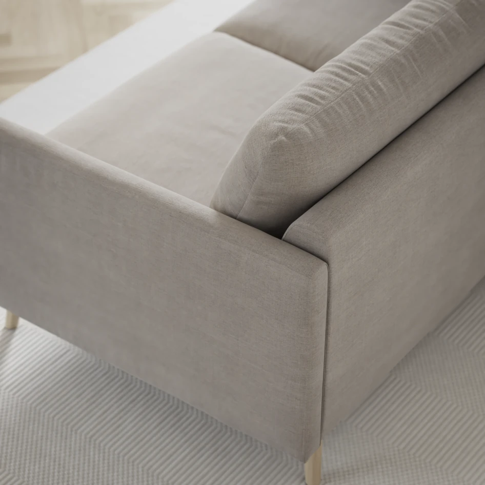 Madison Lux - 2-sits soffa med divan vänster och schäslong höger - Grå