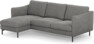 Madison Lux - 2-sits soffa med schäslong vänster - Grå
