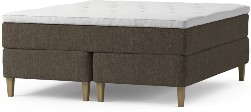 Delux Exclusive - Kontinentalsäng, dubbelsäng med bäddmadrass och sängben