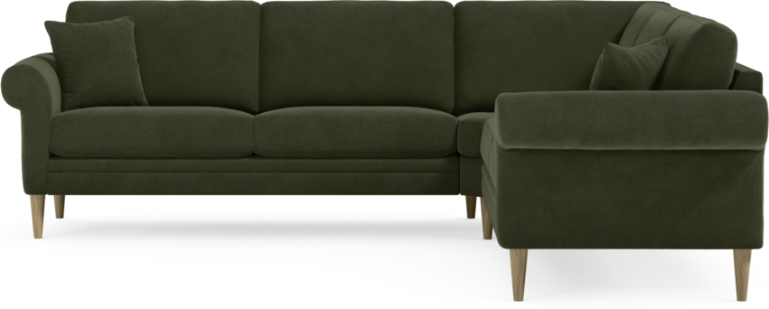 Eden - Hörnsoffa, 2,5+2,5-sits - Grön
