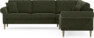 Eden - Hörnsoffa, 2,5+2,5-sits - Grön