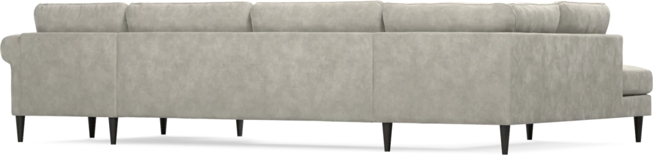 Bridge - 3-sits soffa med divan vänster och schäslong höger - Grå