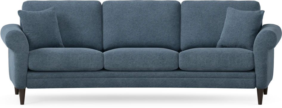 Eden - 3-sits soffa svängd - Blå