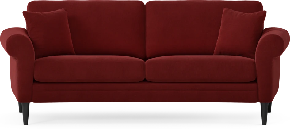 Eden - 2,5-sits soffa svängd - Röd