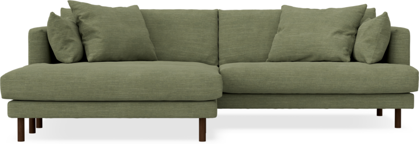 Harper - 4-sits med schäslong XL vänster - Grön