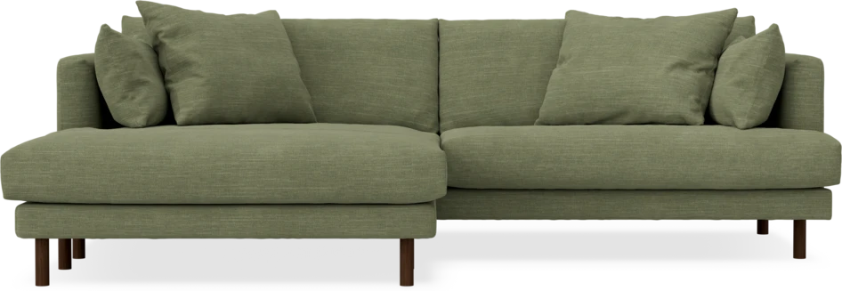 Harper - 4-sits med schäslong XL vänster - Grön