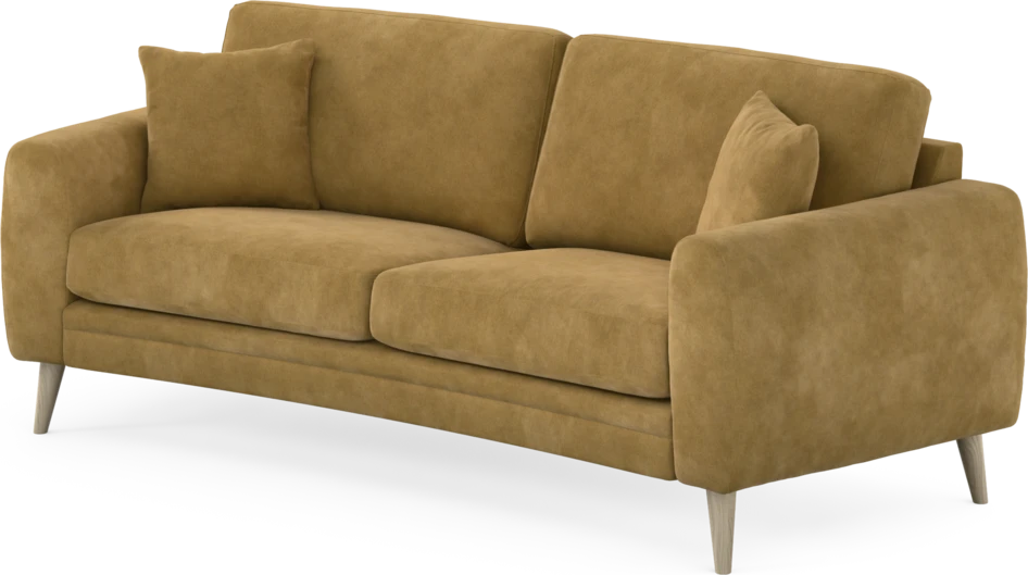 Eden - 2,5-sits soffa svängd - Gul