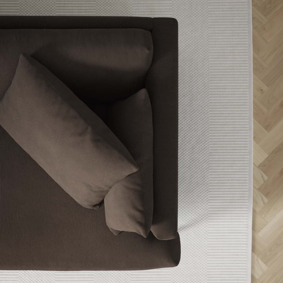 Harper - 3-sits soffa - Brun