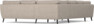 Madison Lux - Hörnsoffa med schäslong vänster - Beige