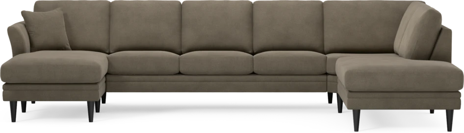 Eden - 3-sits soffa med schäslong vänster och divan höger - Beige