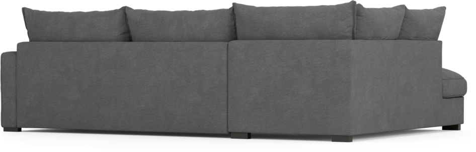 Mila - 3-sits soffa med divan vänster - Grå