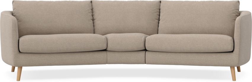 Madison - 3-sits soffa svängd, 90 cm - Beige