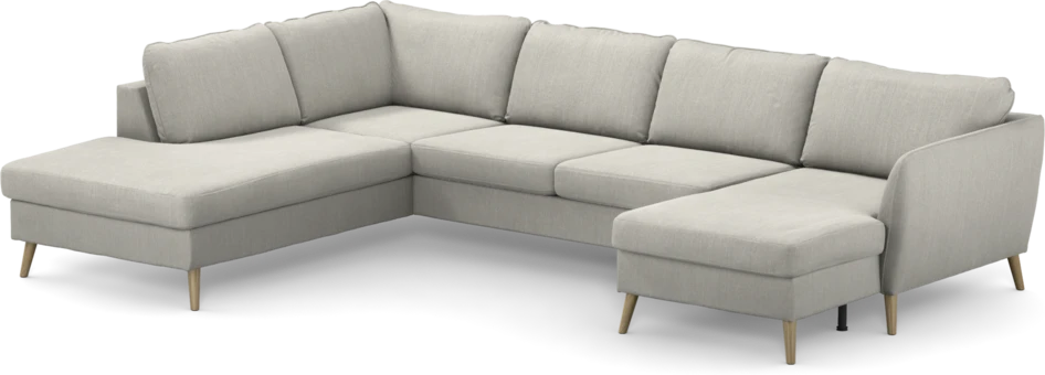 County - 3-sits soffa med divan vänster och schäslong höger - Grå
