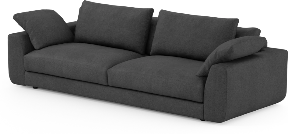 Amie - 4-sits soffa - Svart
