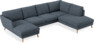 Madison Lux - 2-sits soffa med schäslong vänster och divan höger - Vit