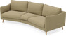 Madison - 3-sits soffa svängd, 90 cm - Gul