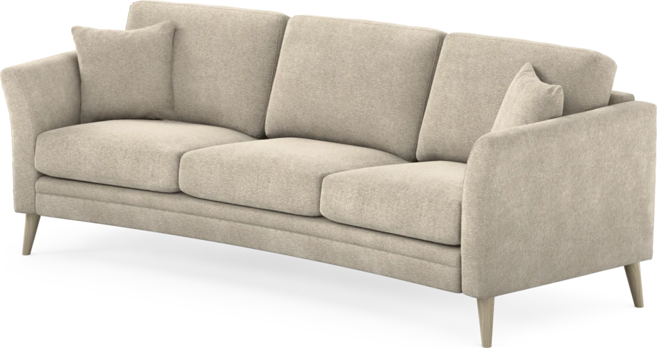 Eden - 3-sits soffa svängd - Beige