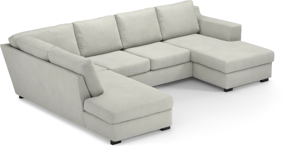 Friday - 3-sits soffa med divan vänster och schäslong höger - Vit