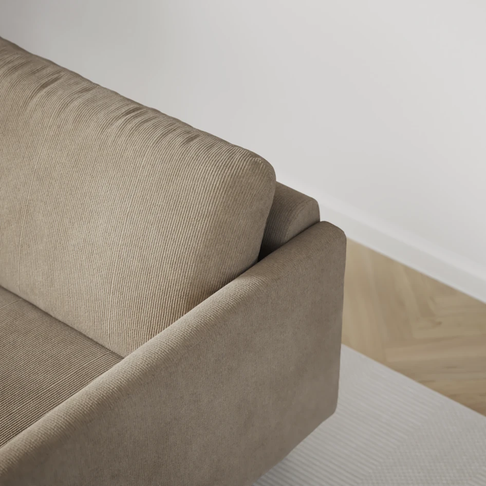 Madison - 2-sits soffa med divan vänster och schäslong höger - Beige
