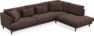 Harper - 3-sits soffa med divan höger - Brun
