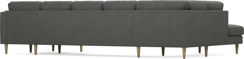 Eden - 3-sits soffa med divan vänster och schäslong höger - Grå