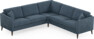 Eden - Hörnsoffa, 2,5+2,5-sits - Blå