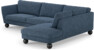 Madison Lux - 3-sits soffa med divan höger - Blå