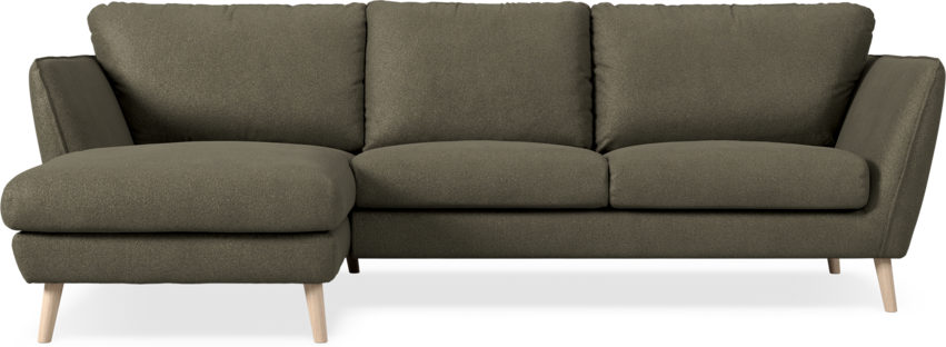 Madison Lux - 2-sits soffa med schäslong vänster - Brun